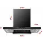 Baumatic BET9710 90cm 1200m³/h 自動清洗抽油煙機